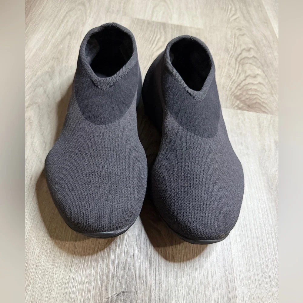 Adidas Men's Black Yeezy Knit Runner Slip-On Sneakers